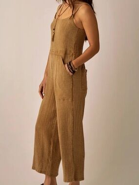 Carve Designs Knox Gauze Wide-Leg Jumpsuit NWT